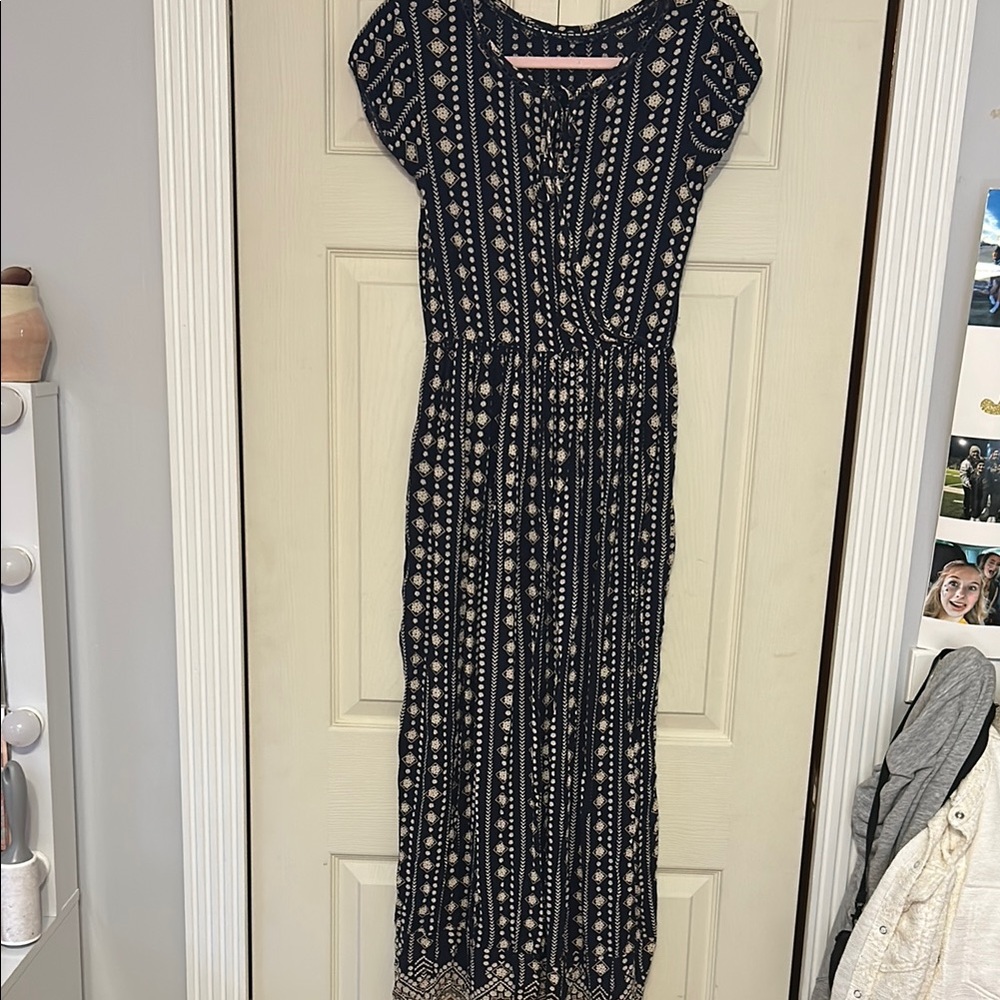 Elegant Black and Cream Women's Pocketed Dress